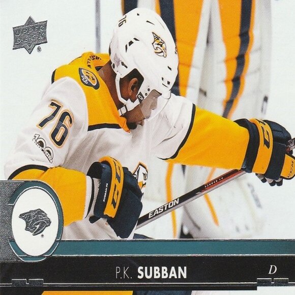 P. K. Subban - 2017/2018 Upper Deck Series 2 Hockey Card - Card Number 358 - Picture 1 of 2